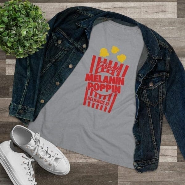 Fresh Melanin Poppin Women's Premium Tee - Image 10