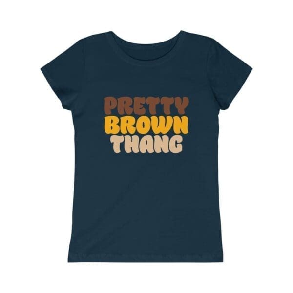 Pretty brown thang girls princess tee - Image 3