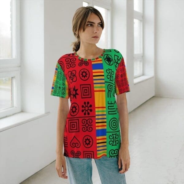 Adinkra Unisex AOP Cut & Sew T-Shirt - Image 16