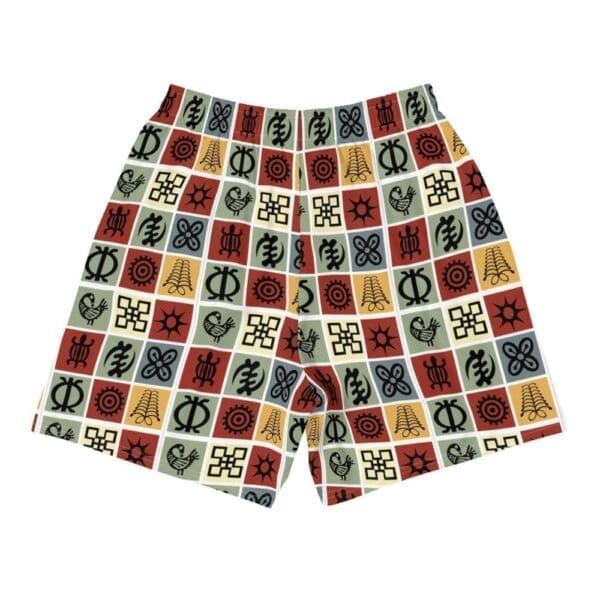 Adinkra Symbols Men's Athletic Long Shorts - Image 2