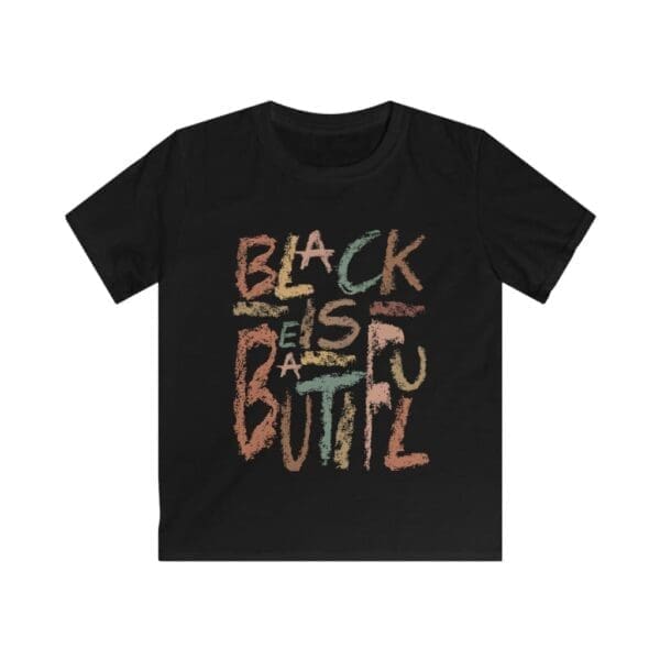 Black is Beautiful Kids Softstyle Tee