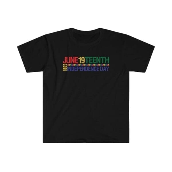 Black Independence Day Unisex Softstyle T-Shirt