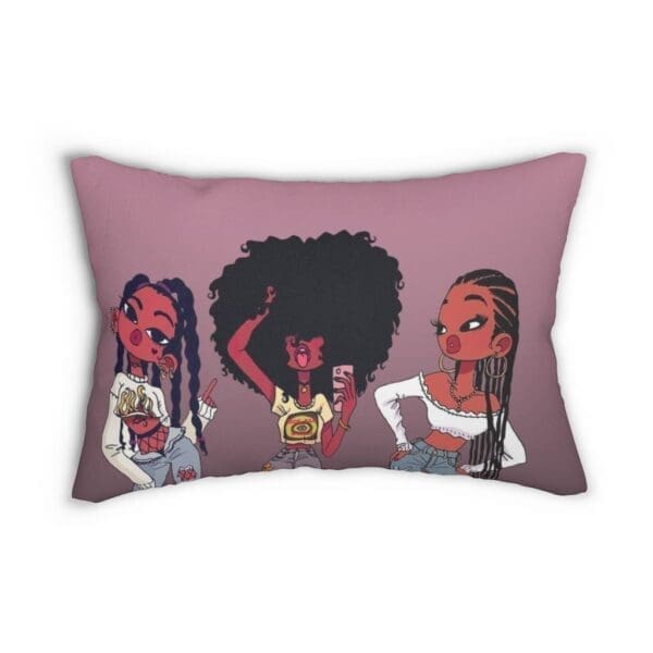 Black Girl Magic Spun Polyester Lumbar Pillow
