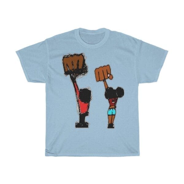 Black Fist Salute Unisex Heavy Cotton Tee - Image 15