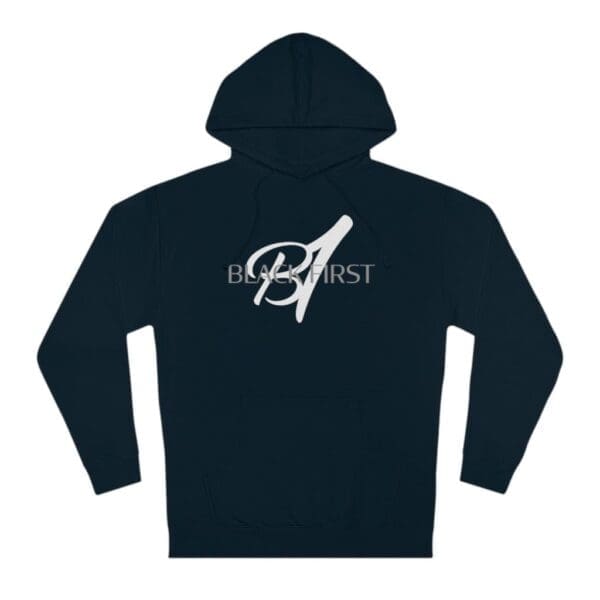 Black First Unisex Hooded Sweatshirt - Image 7