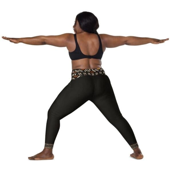 Mud Cloth Print leggings with pockets - Image 7