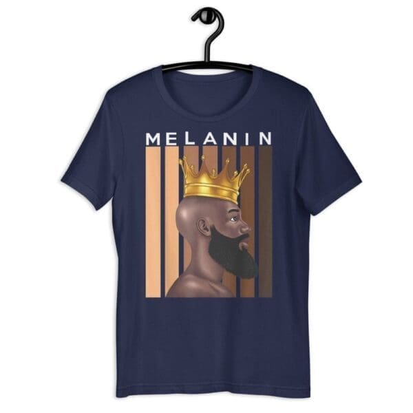 Black King Fathers Day Melanin Shirt - Image 3