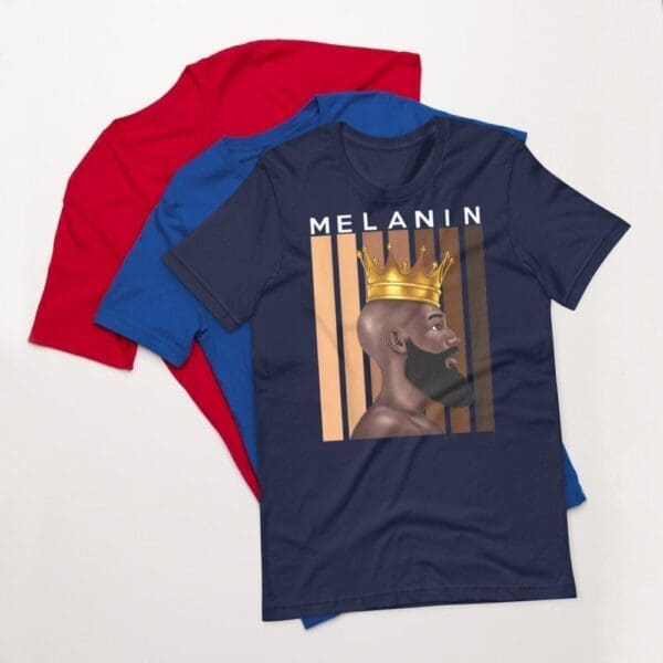 Black King Fathers Day Melanin Shirt - Image 5