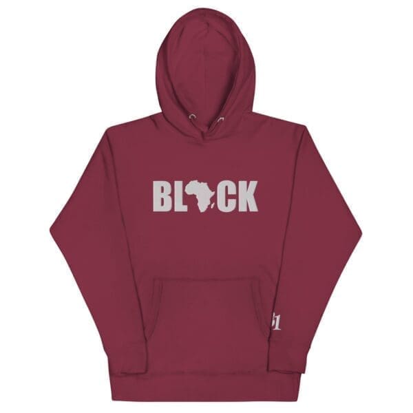 Black Power Embroidered Hoodie