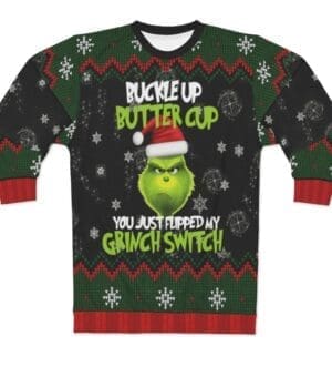 The Grinch ugly Christmas Sweater Crewneck Sweatshirt