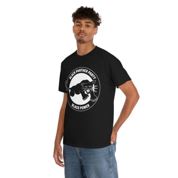 Black Panther Party Black History Mens Graphic Tee - Image 3