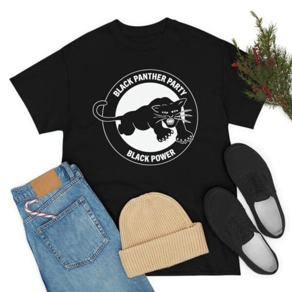 Black Panther Party Black History Mens Graphic Tee - Image 4