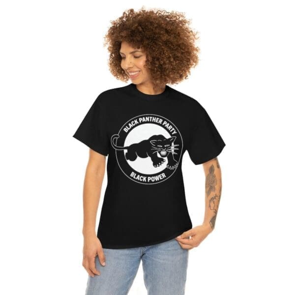 Black Panther Party Black History Mens Graphic Tee - Image 2