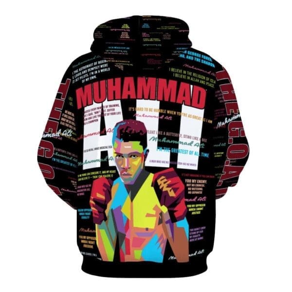 Muhammad Ali Black History Graphic Hoodie - Image 2