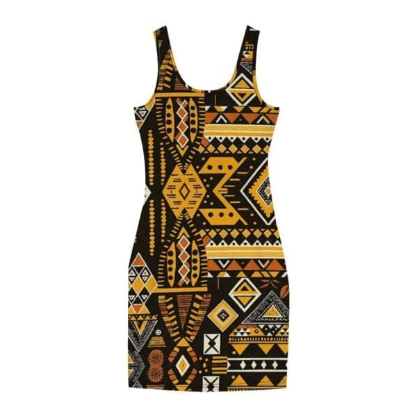 African Tribal Abstract Custom All Over Print Women's Tank Dress - Stylish Sleeveless Dress