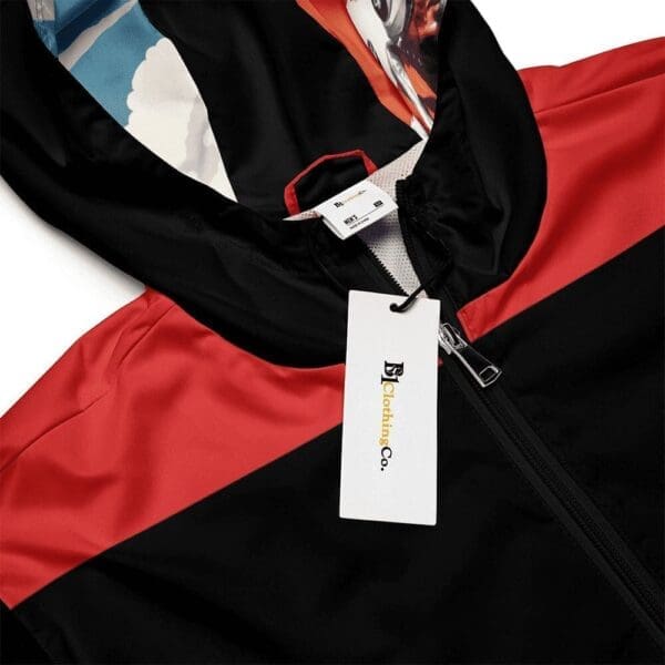 Tuskegee Airmen Men's Windbreaker - Front View: African American veterans tribute windbreaker