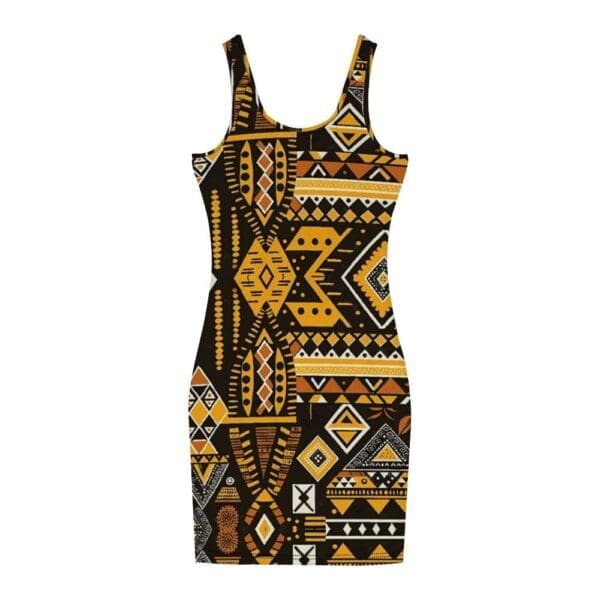 African Tribal Abstract Custom All Over Print Women's Tank Dress - Stylish Sleeveless Dress