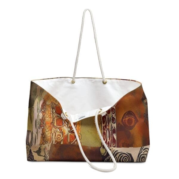 Chic Tote for Fashion-forward Travelers - African Print Weekender Bag