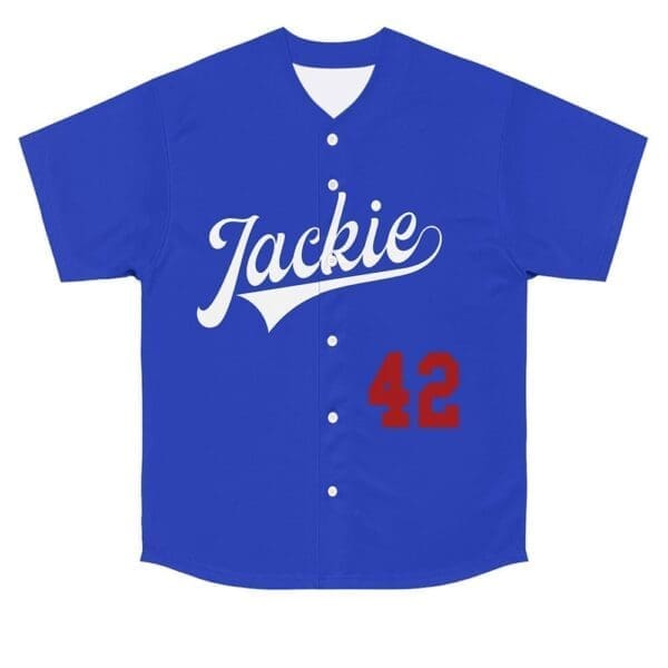 Jackie Robinson Men's Baseball Jersey - Front View