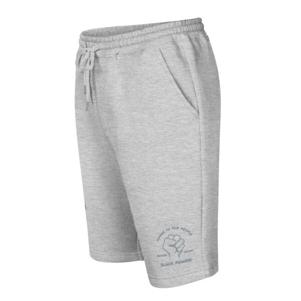 Athletic Black Fleece Shorts for Men - Summer Collection