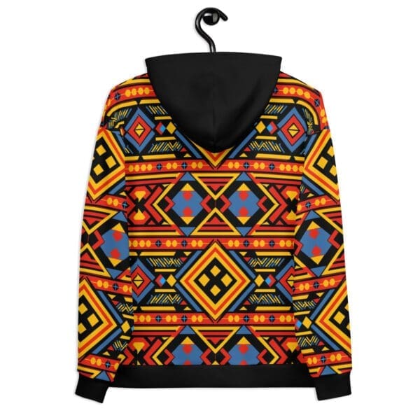 Close-up of Tribal Print on Hoodie