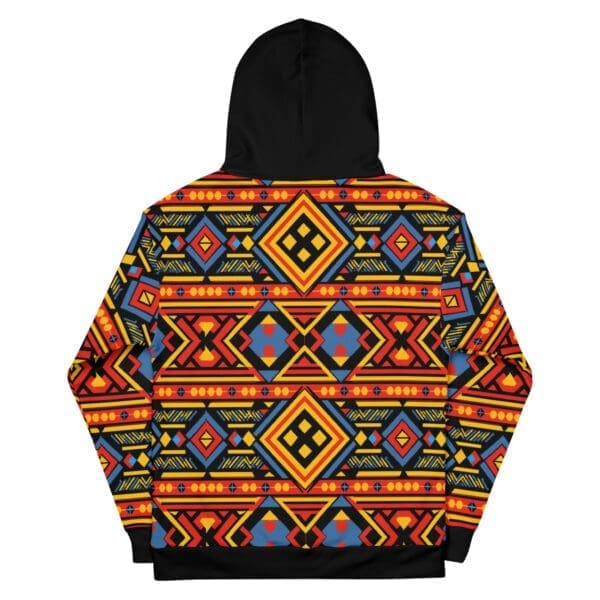 Close-up of Tribal Print on Hoodie