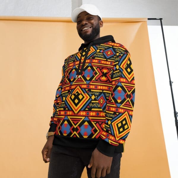 Relaxed Fit of African Tribal Hoodie