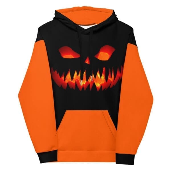 Jack O' Lantern Hoodie with soft cotton-feel fabric