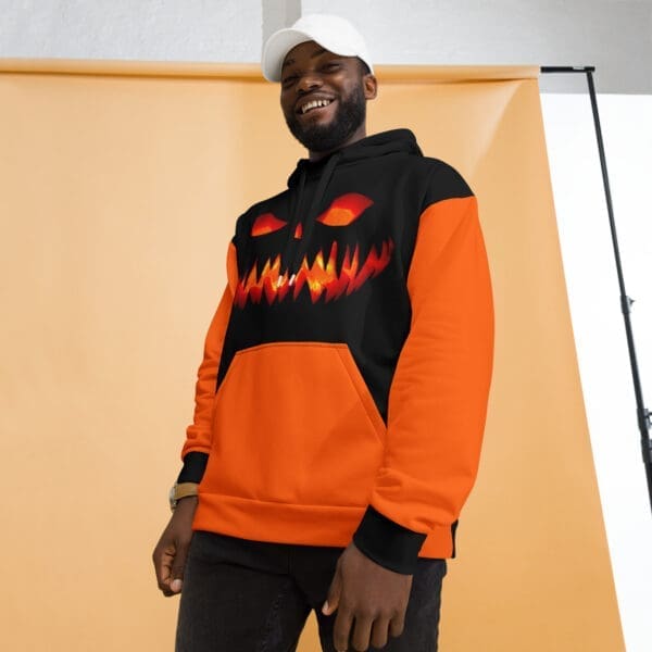 Jack O' Lantern Hoodie with double-lined hood