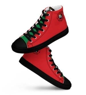 Pan African Men’s high top canvas shoes