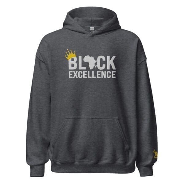 Black Excellence Hoodie - Front View