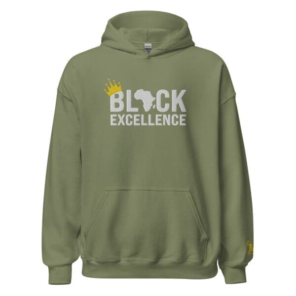 Black Excellence Hoodie - Front View