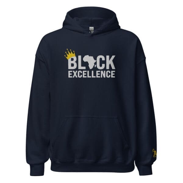 Black Excellence Hoodie - Front View