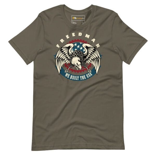 Black American Freedman Graphic t shirt