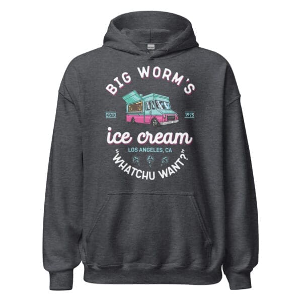 Athletic hoodie with ice cream print design