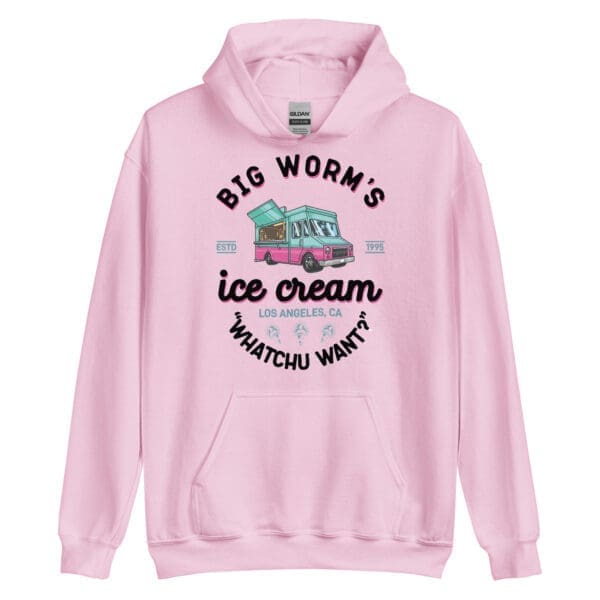 Movie Friday Big Worm Ice Cream Unisex Hoodie