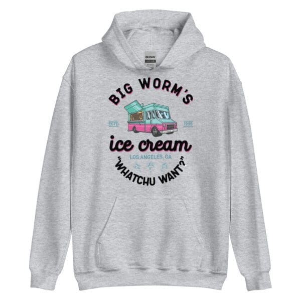 Movie Friday Big Worm Ice Cream Unisex Hoodie