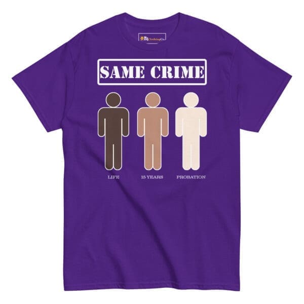 American crime and social justice graphic t-shirt