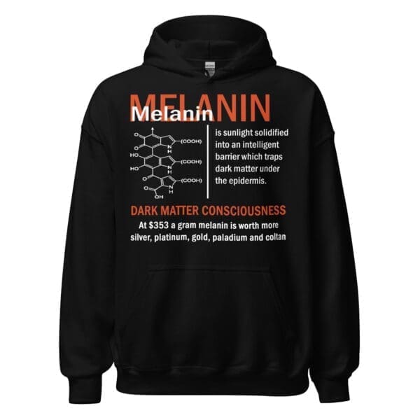 Lifestyle image of Black American wearing Melanin Hoodie