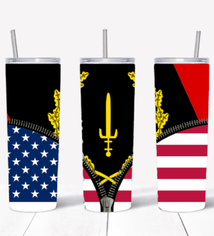 Black American Heritage Flag Stainless Steel Tumbler