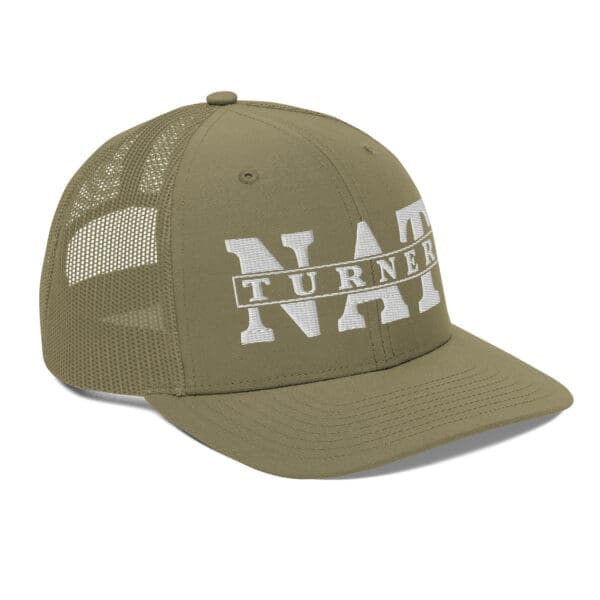 Nat Turner emblem on vintage trucker cap