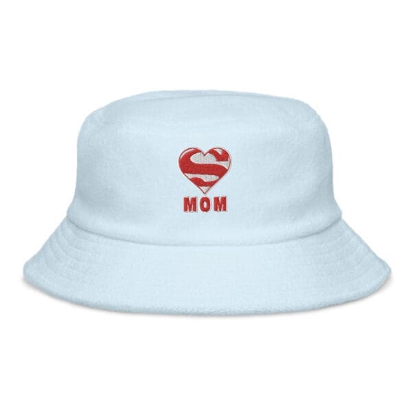 Embroidered bucket hat for stylish moms