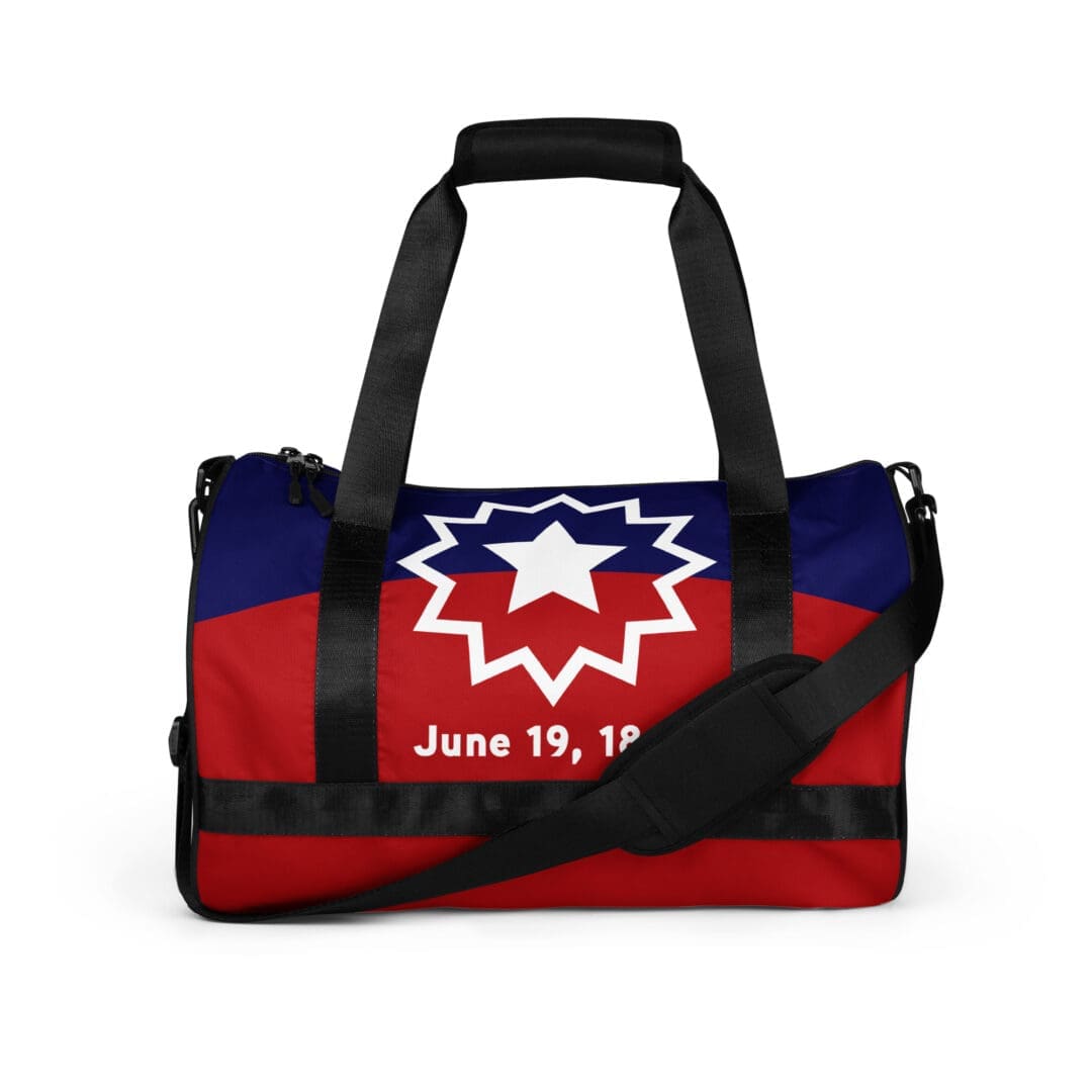 Workout gym bag Black History