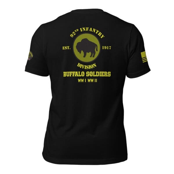 92nd Infantry Buffalo Soldiers 'Deeds Not Words' Tee - Image 2