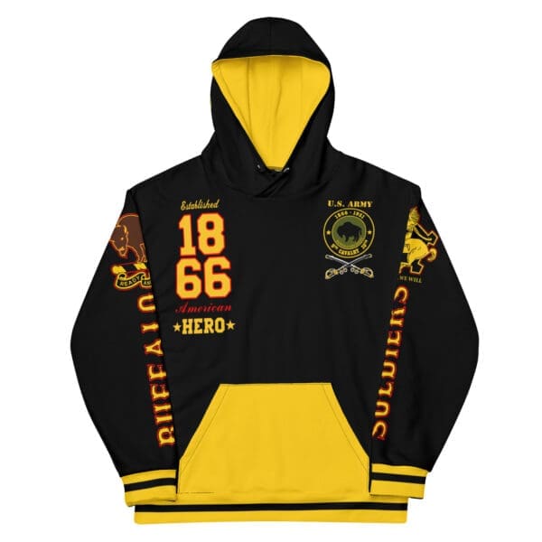 Unisex hoodie honoring Buffalo Soldiers