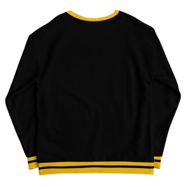 Hand-sewn black first sweatshirt