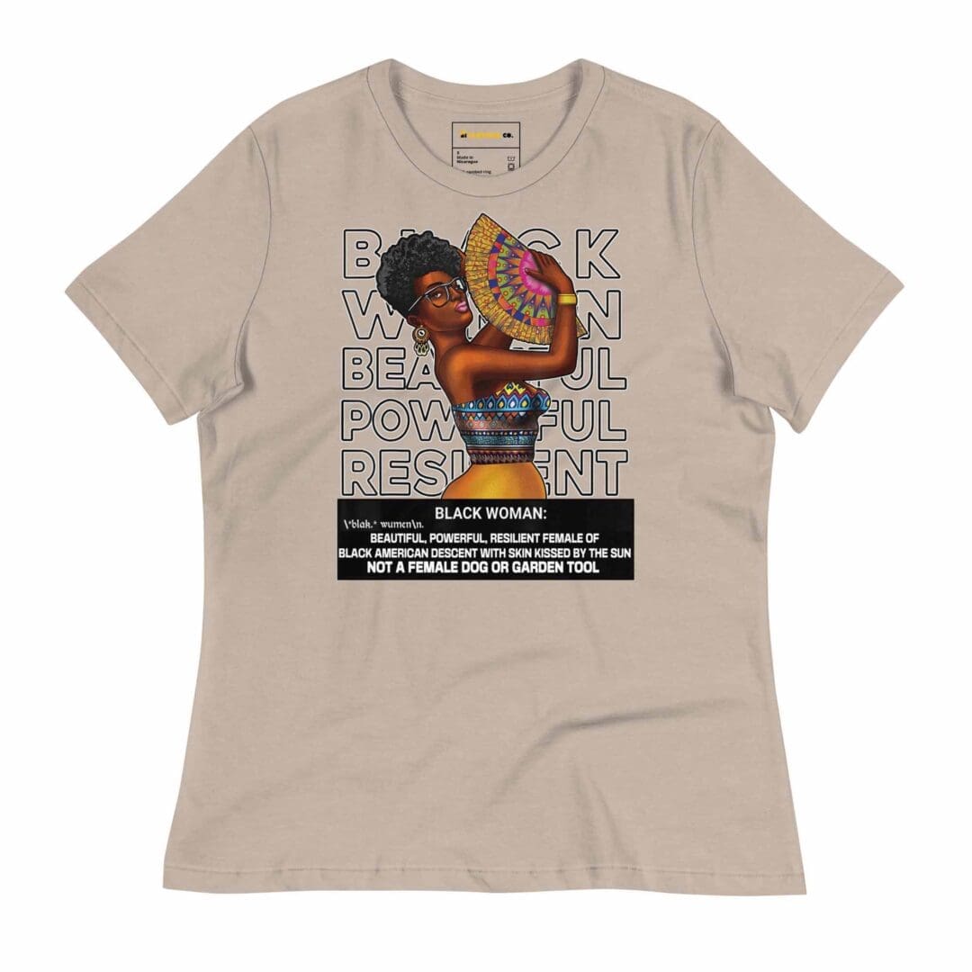 Black Woman Beautiful Powerful Resilient Graphic T-Shirt