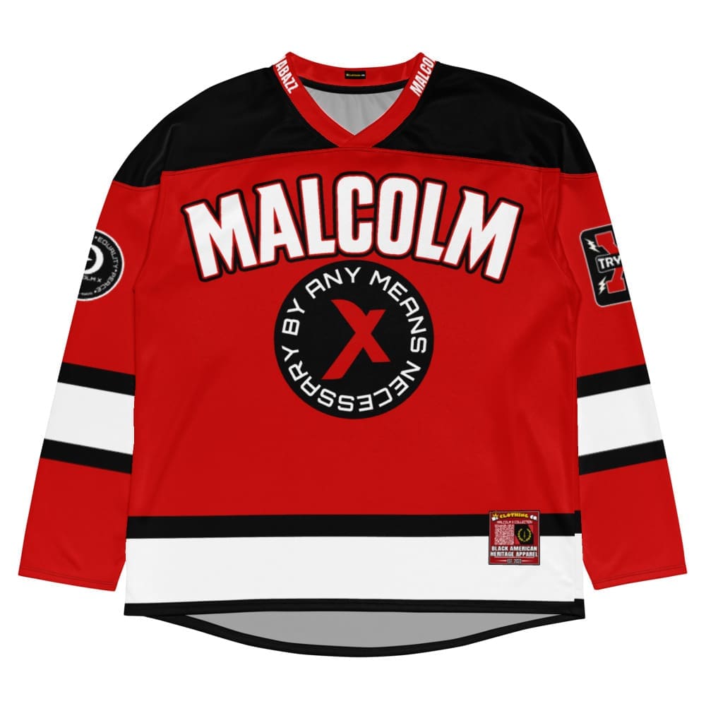 Malcolm X Recycled Hockey Jersey