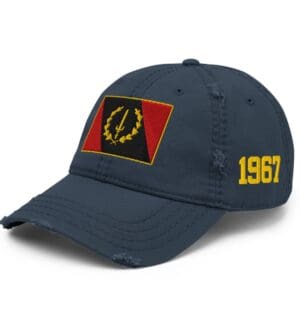 Black American Heritage Flag Distressed Hat